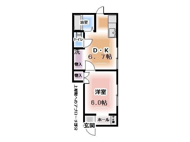 さかき荘 101 間取り図