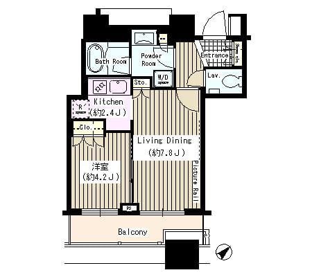 ステーションプラザタワー 1207 間取り図