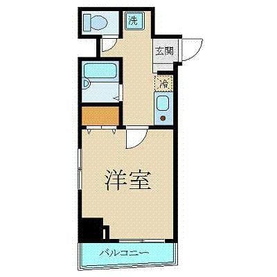 プレール日本橋壱番館 401 間取り図