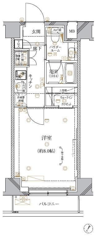 クレイシア板橋志村 405 間取り図