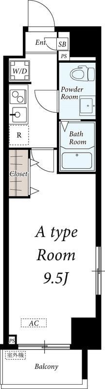 リブリ・東上野 301 間取り図