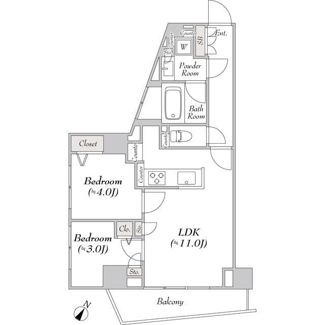 LUMIEC BUNKYO SENGOKU 403 間取り図