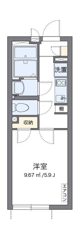 クレイノBuono 102 間取り図