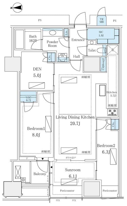 三田ガーデンヒルズ イーストヒル 1305