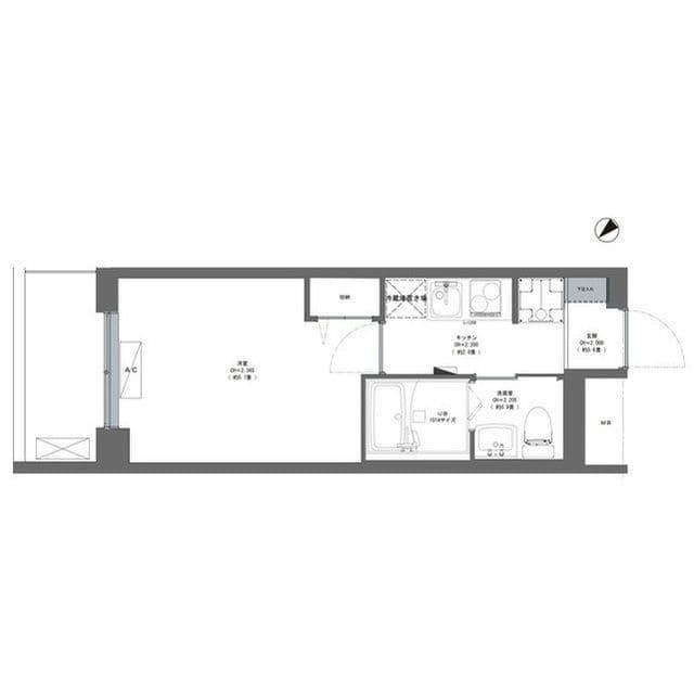 コンフォリア早稲田DEUX 215 間取り図