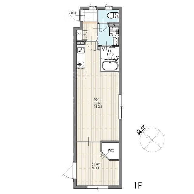 エルファーロ大塚Ⅱ 104 間取り図