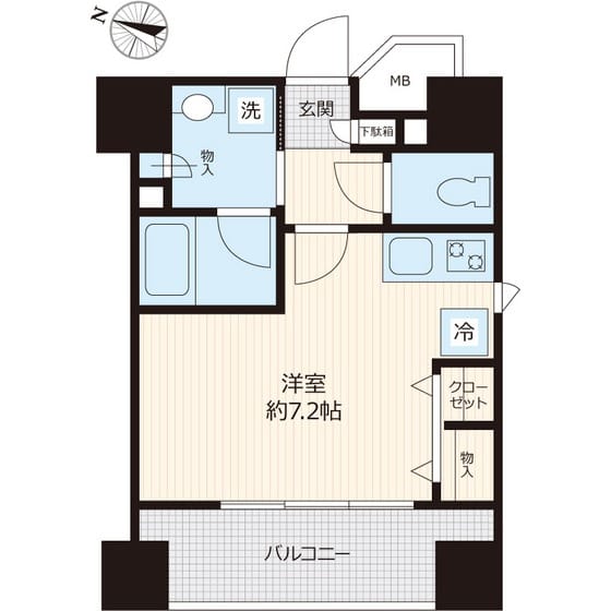 ナビウス東日本橋1番館 503 間取り図