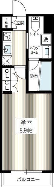 AXAS南蒲田AsylCourt 310 間取り図