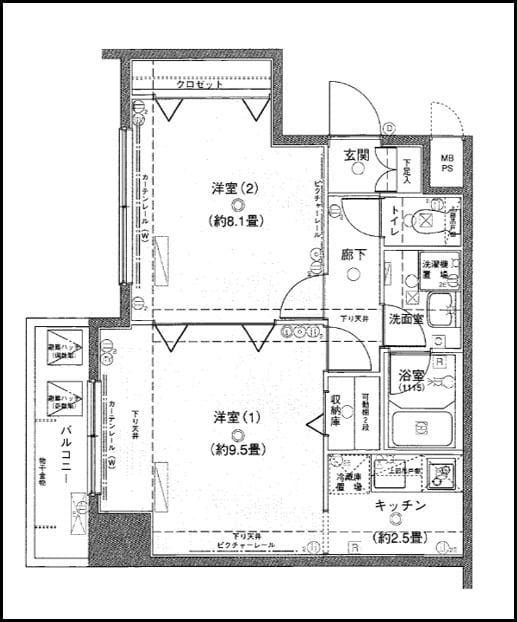 ヴェルト日本橋シティ 304 間取り図
