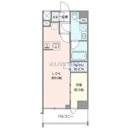 シーフォルム高田馬場Ⅱ 502 間取り図
