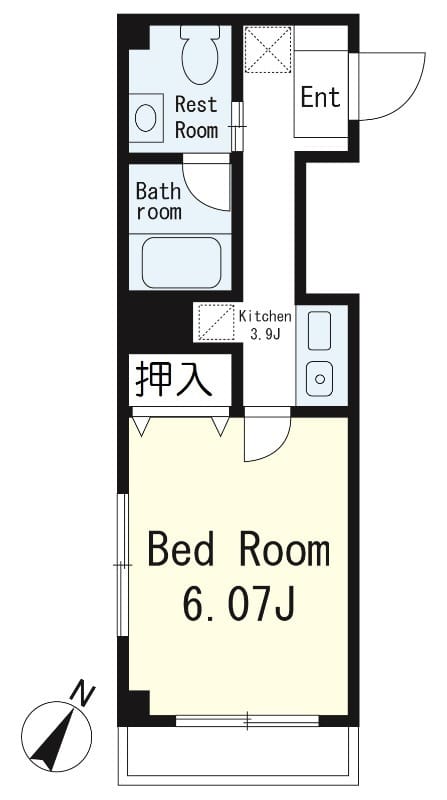 WING髙尾 301 間取り図