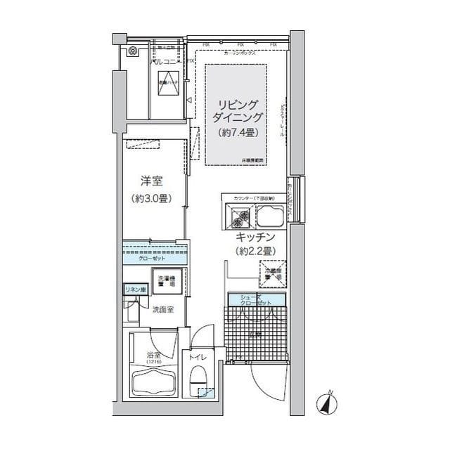 ガーデニエール砧ウエスト 245 間取り図
