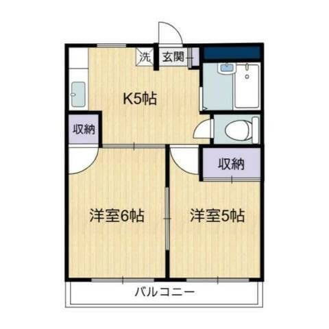 モンシャトー石神井成和 202 間取り図