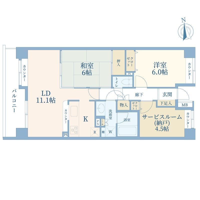 プライムコート中馬込山の手台の写真