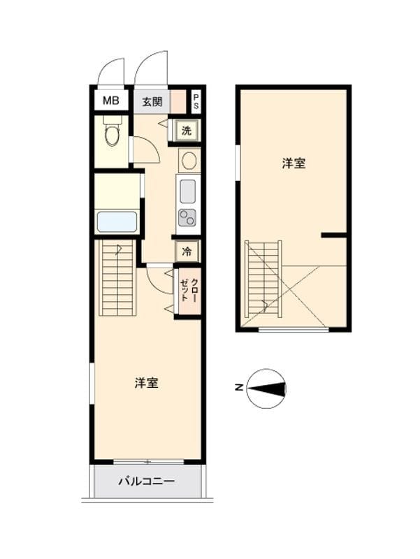 シースペース経堂 308 間取り図