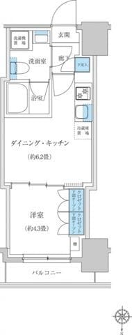 レジディア蒲田プレイス 1202