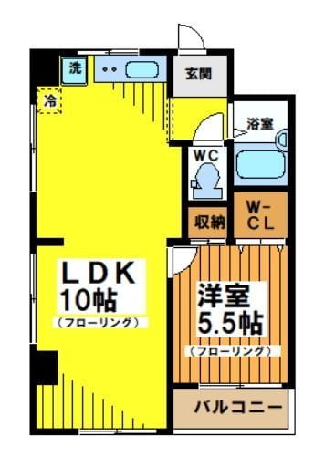 アライハイツ 305 間取り図