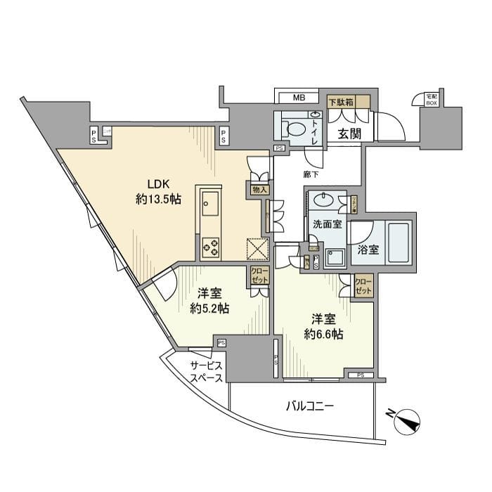 プラウド町屋 0 間取り図