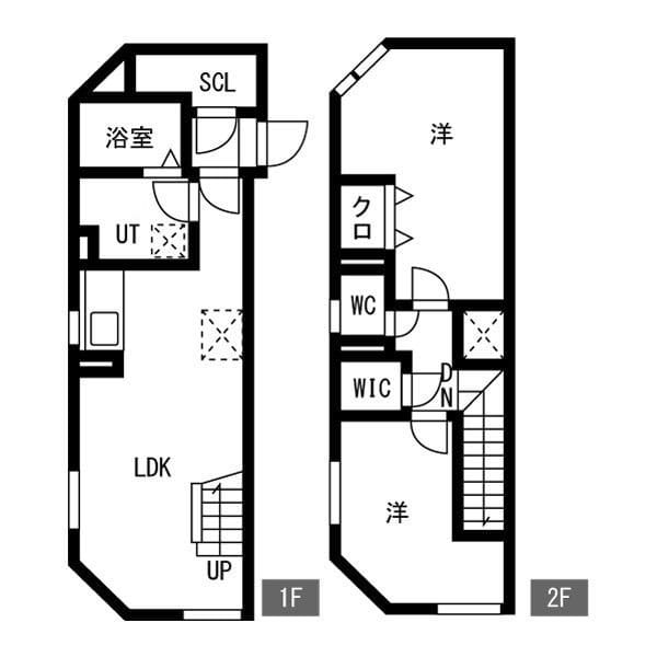 OAKLANCE荏原中延 501 間取り図