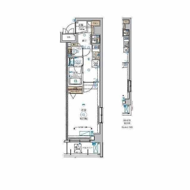 ガリシア板橋 504 間取り図