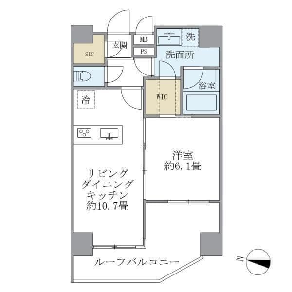 コスモリード御茶ノ水レジデンス 702 間取り図