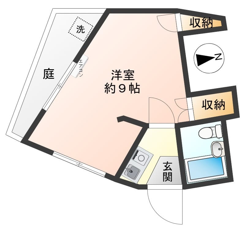 やまとコーポ 1-F