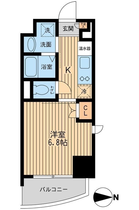 プライムアーバン西大島 0809 間取り図