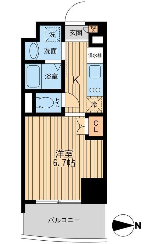 プライムアーバン西大島 1107 間取り図
