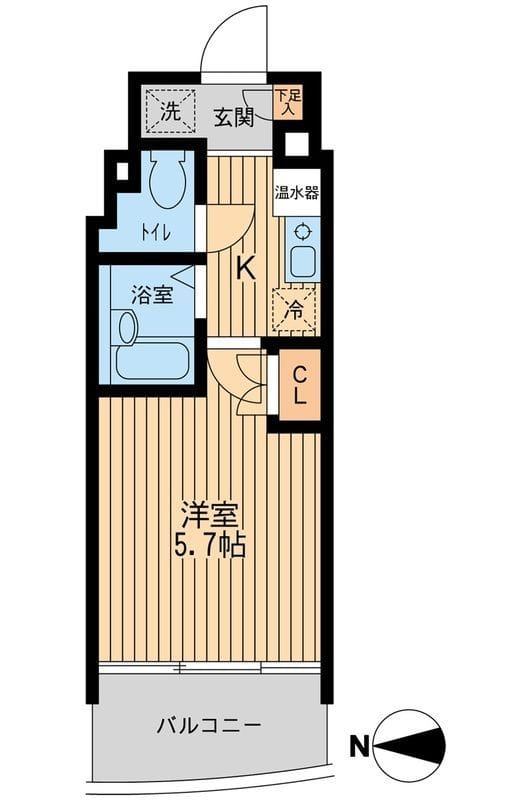 プライムアーバン西大島 1702 間取り図