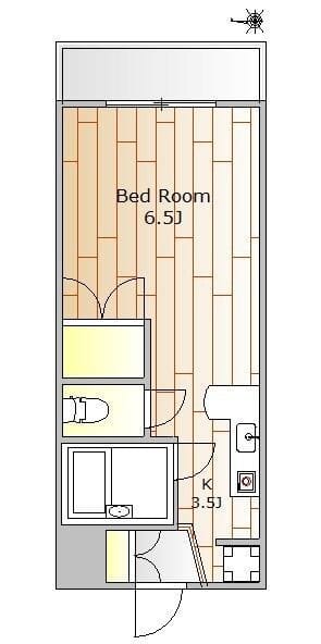 プロスパー目黒本町 A402 間取り図