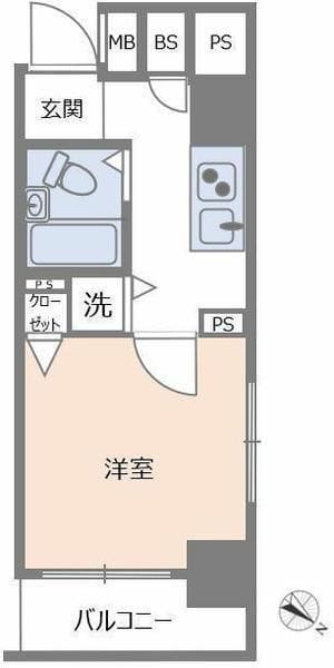 パークウェルツインズ西新宿サウスピア 1003 間取り図