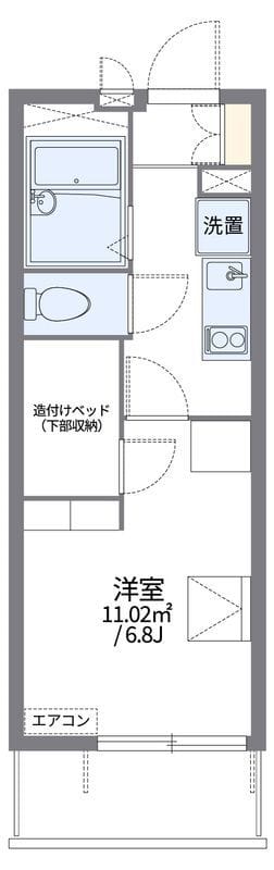 レオパレスバイオレット 202 間取り図