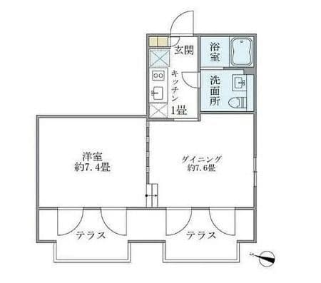 ステラコート中野 104 間取り図