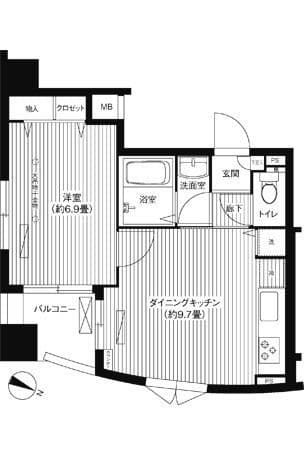 コート・フェリシア 603 間取り図