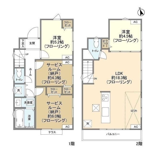 Kolet世田谷喜多見#04 29.8万円/入力なし/なし 間取り図