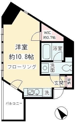 ルフィット神宮北参道 204 間取り図
