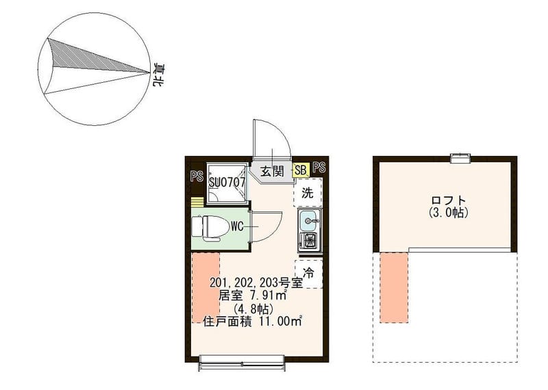 レインパレス西大島 0201