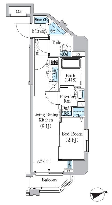 プライムブリス東中野駅前 801