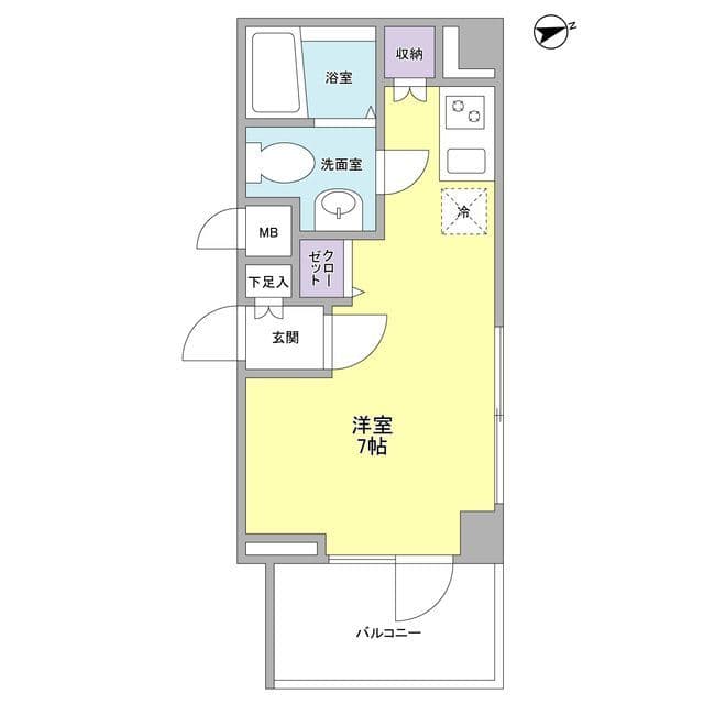 リバーレ秋葉原 0701 間取り図