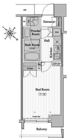 レジディア月島Ⅱ 0604