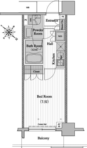 レジディア月島Ⅱ 0806