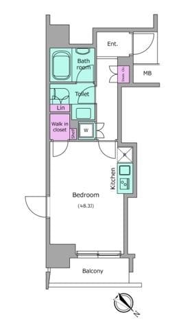 レジディア月島Ⅱ 0809