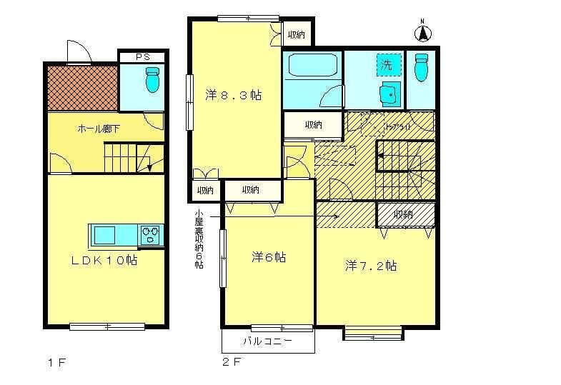 ベルコート B 間取り図