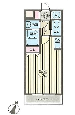 レスポワール佃 303 間取り図