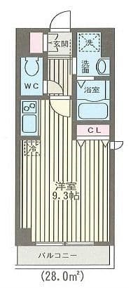 レスポワール佃 505 間取り図