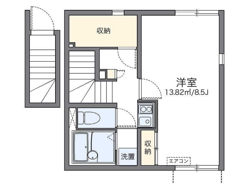 レオネクストココグランデ十条 205 間取り図