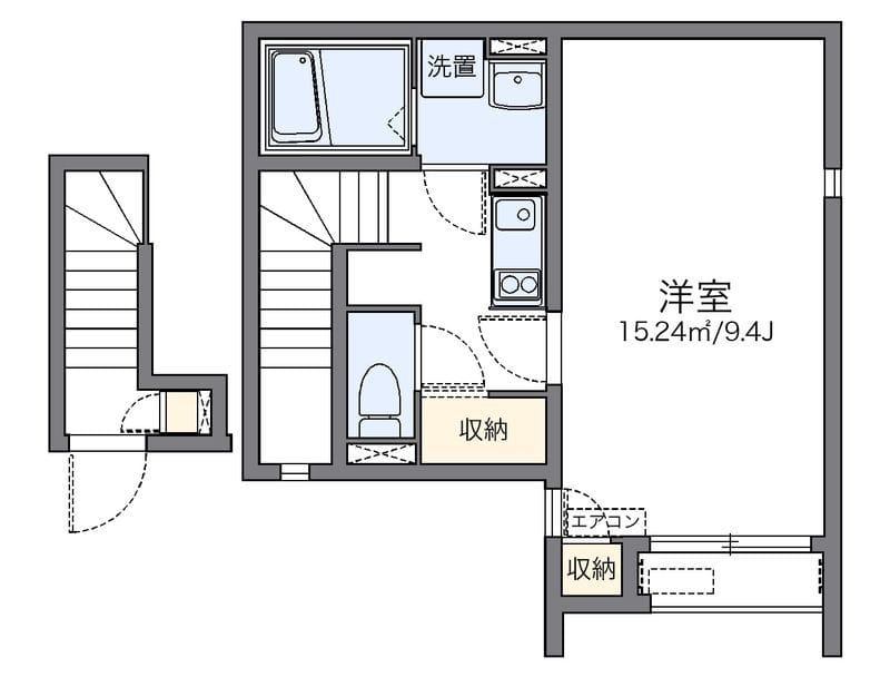 レオネクストFERIO瀬田 201 間取り図