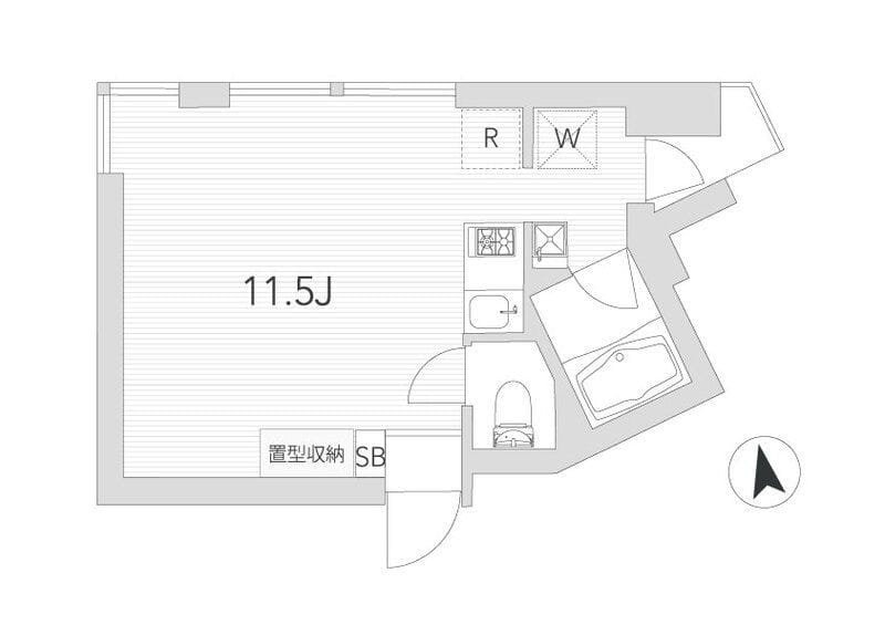 レクラン用賀 101 間取り図