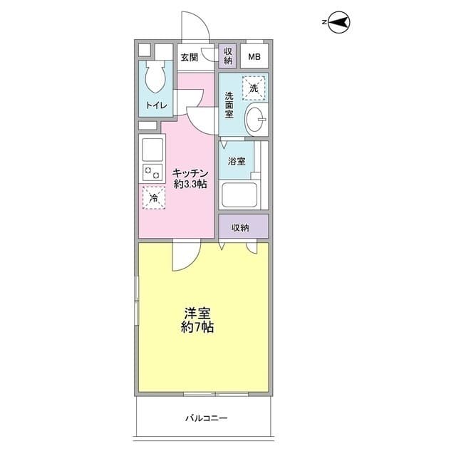 ル ヴァンヴェール 目白 209 間取り図