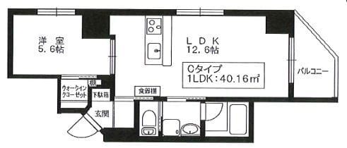 エフ・パークレジデンス東神奈川アネックス 502 間取り図